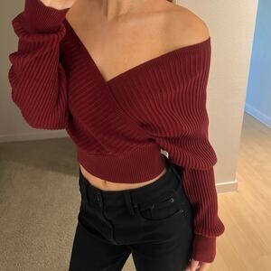 Burgundy sweater